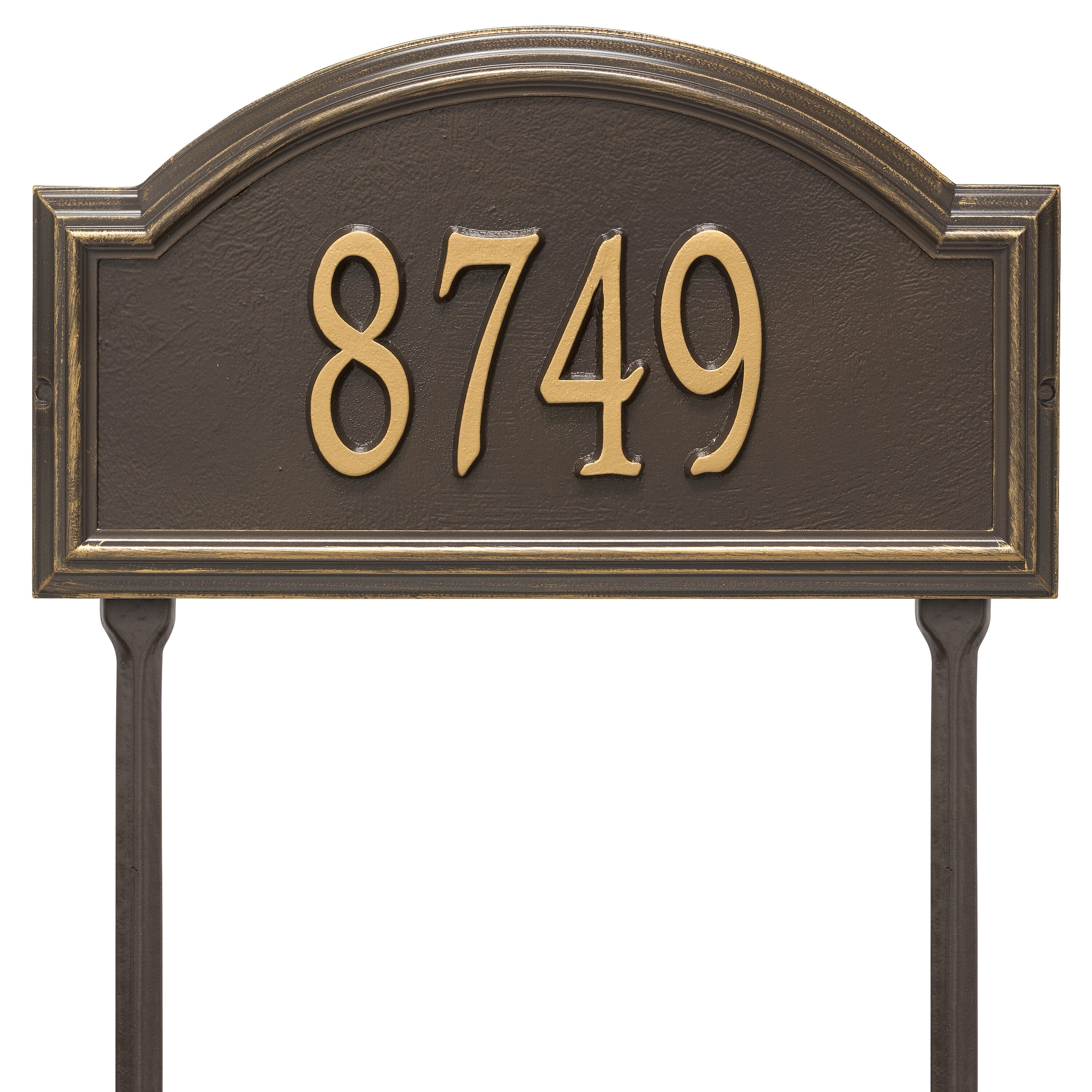 Providence Standard Arch Lawn Address Plaque