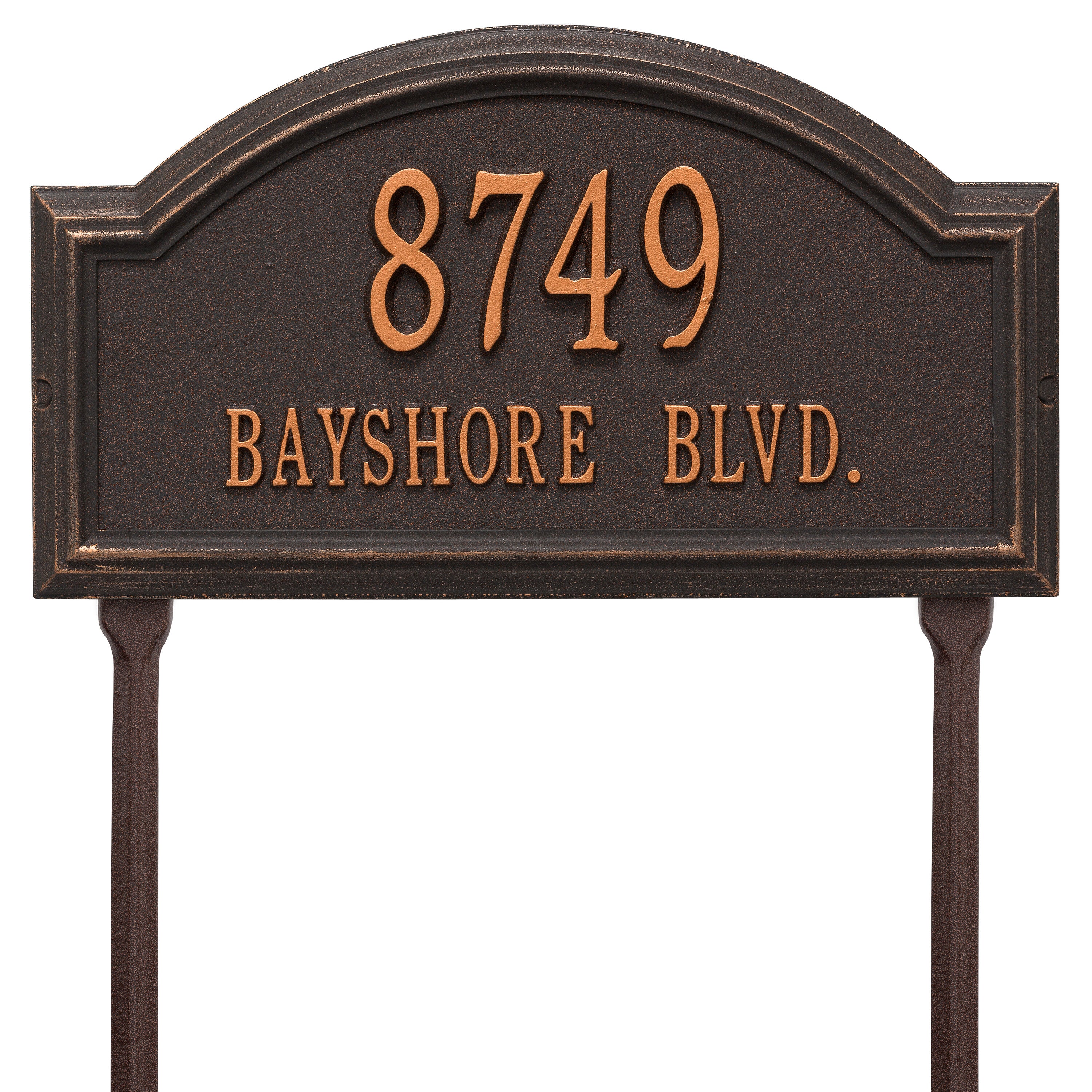 Providence Standard Arch Lawn Address Plaque