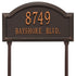 Providence Standard Arch Lawn Address Plaque