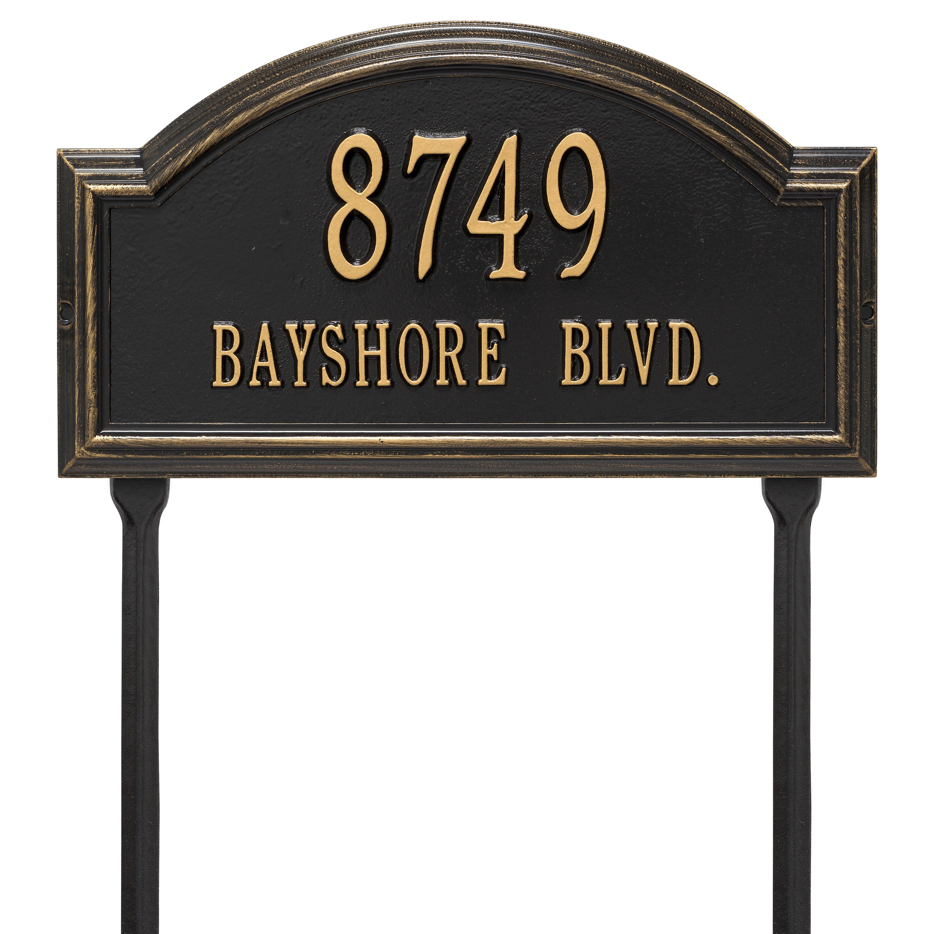 Providence Standard Arch Lawn Address Plaque
