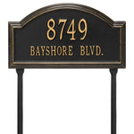 Providence Standard Arch Lawn Address Plaque