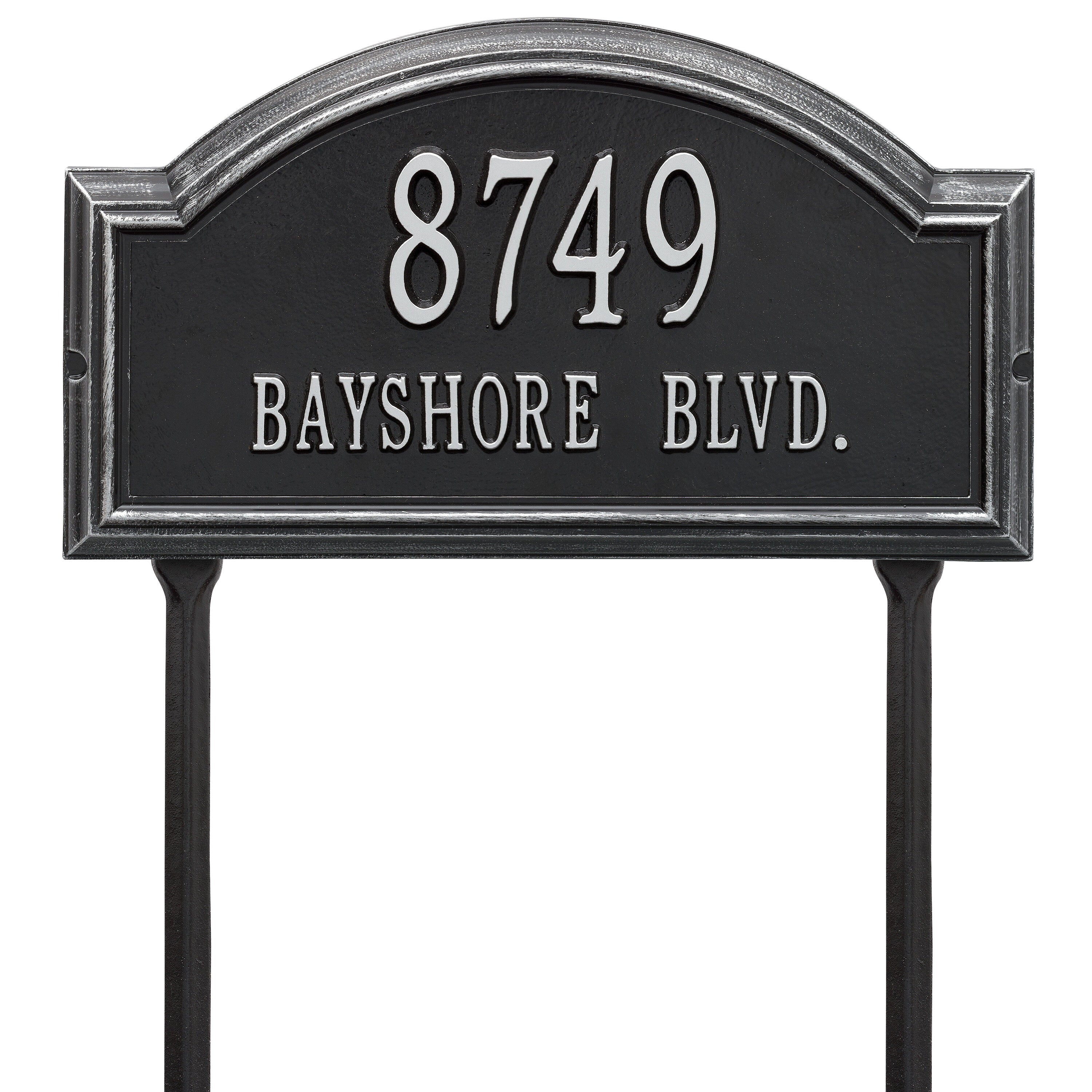 Providence Standard Arch Lawn Address Plaque