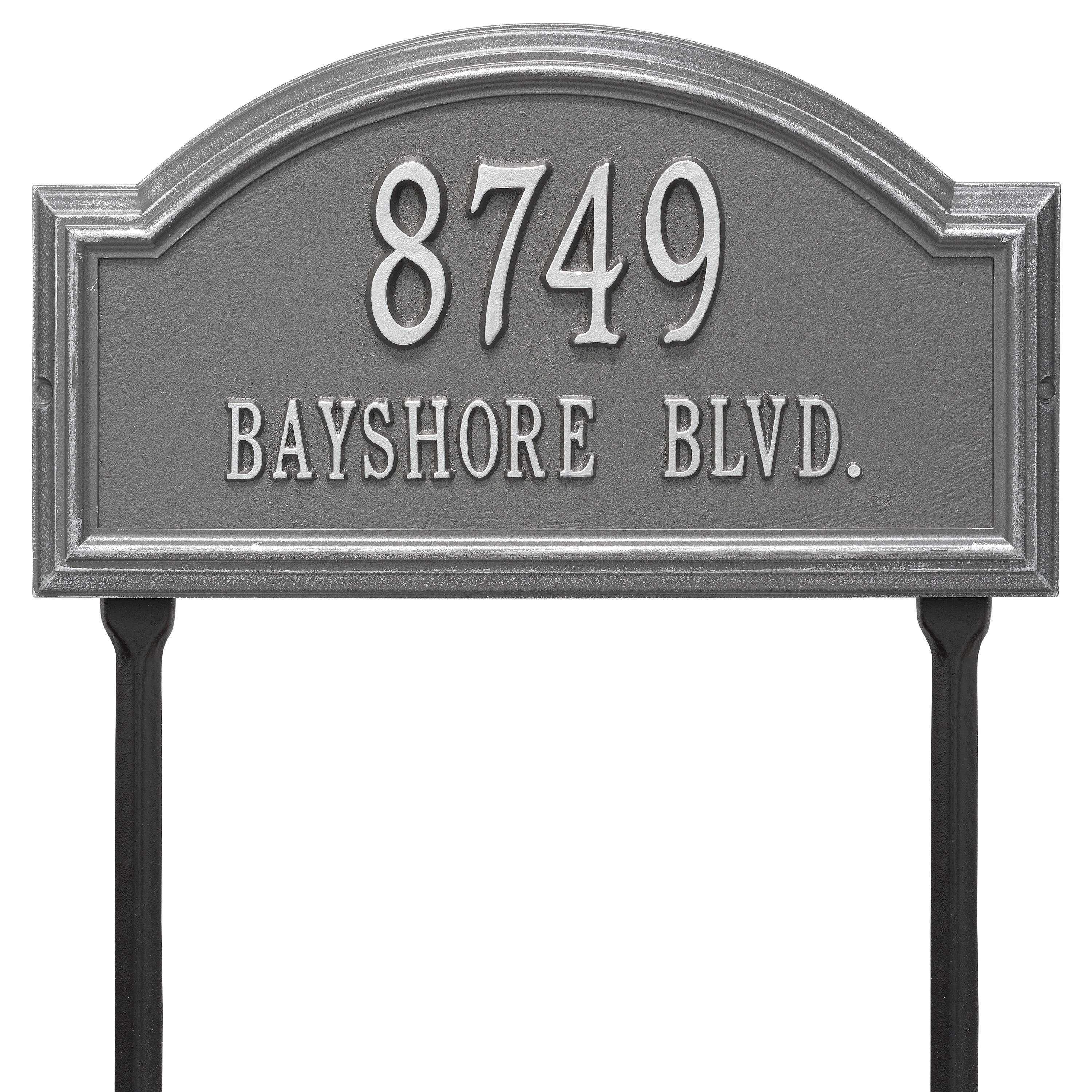 Providence Standard Arch Lawn Address Plaque