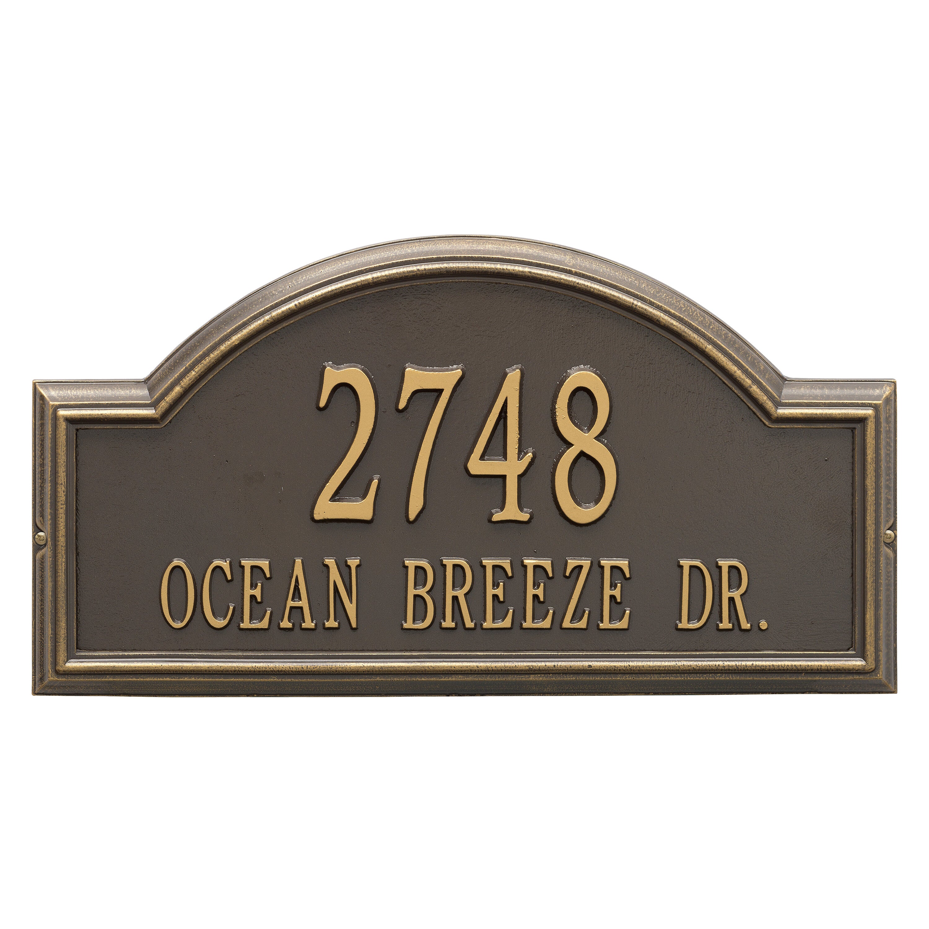 Providence Estate Arch Wall Address Plaque
