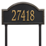 Providence Estate Arch Lawn Address Plaque