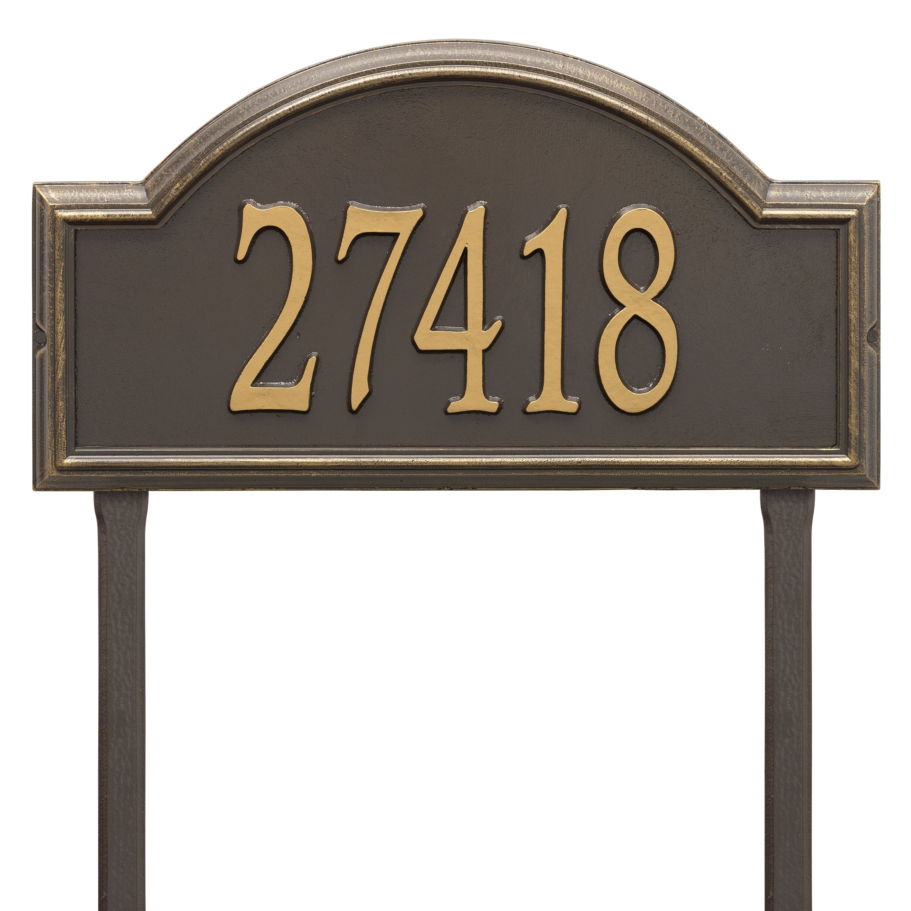 Providence Estate Arch Lawn Address Plaque