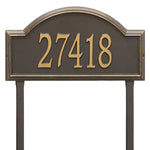 Providence Estate Arch Lawn Address Plaque