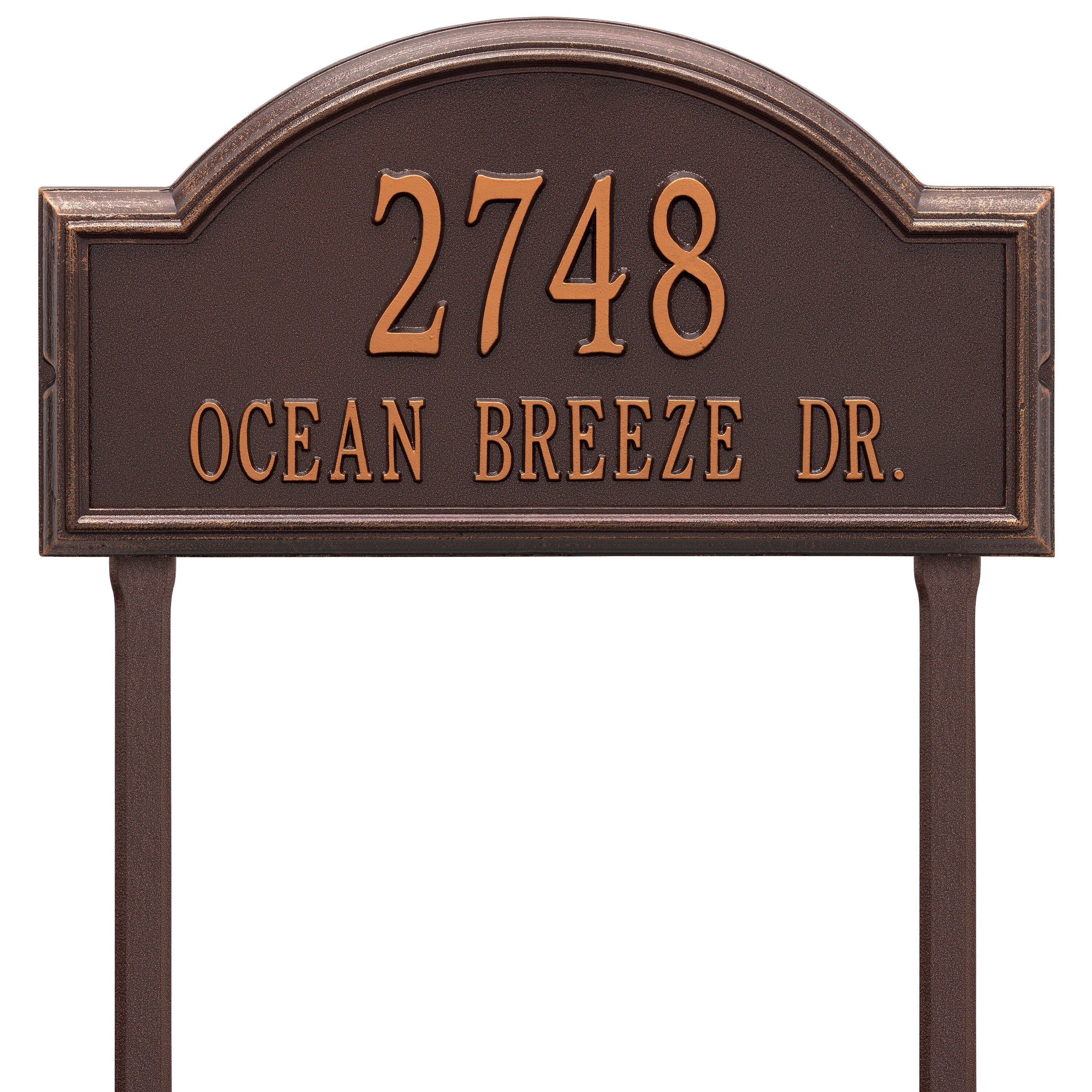 Providence Estate Arch Lawn Address Plaque
