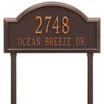 Providence Estate Arch Lawn Address Plaque