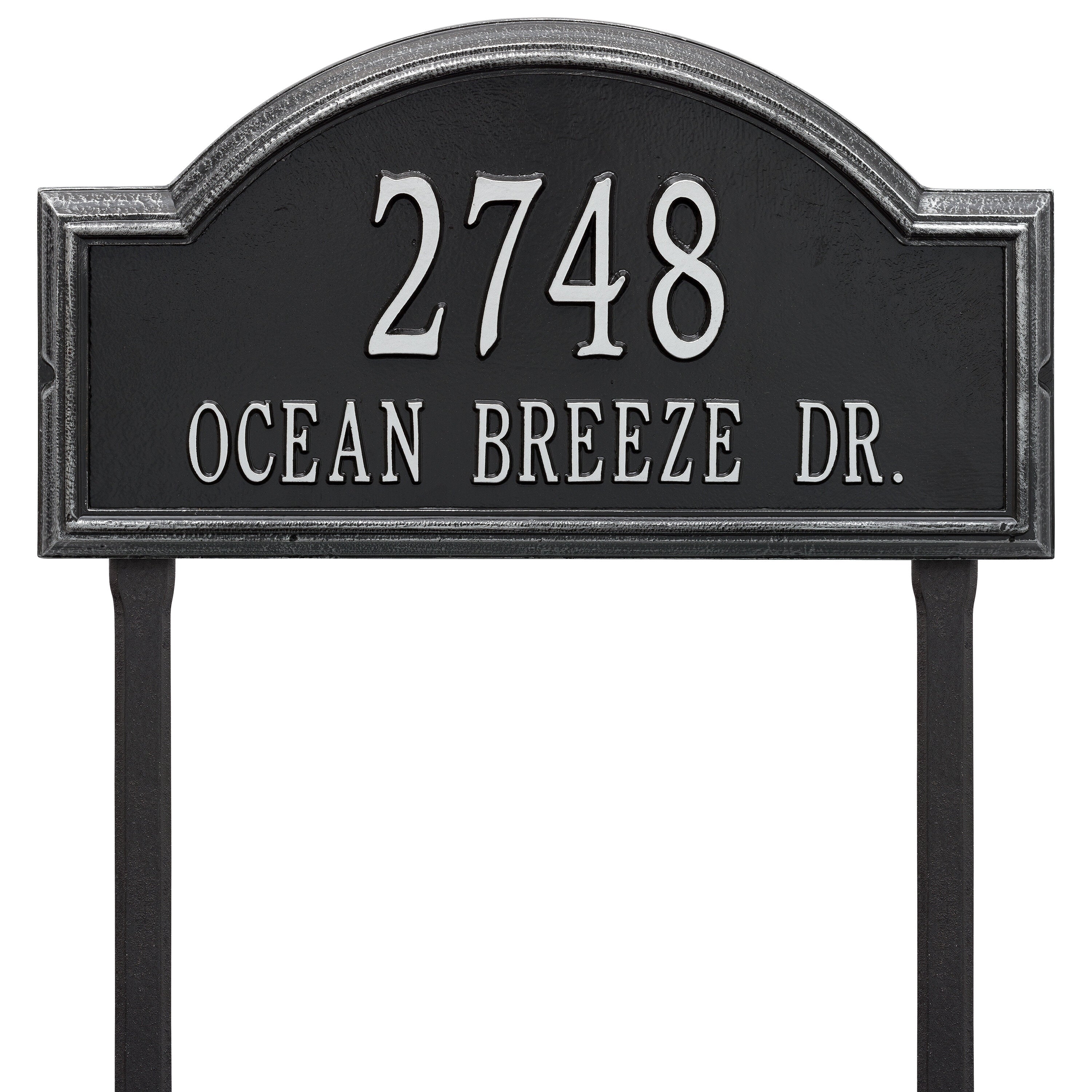 Providence Estate Arch Lawn Address Plaque