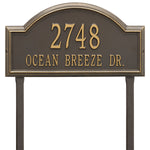 Providence Estate Arch Lawn Address Plaque