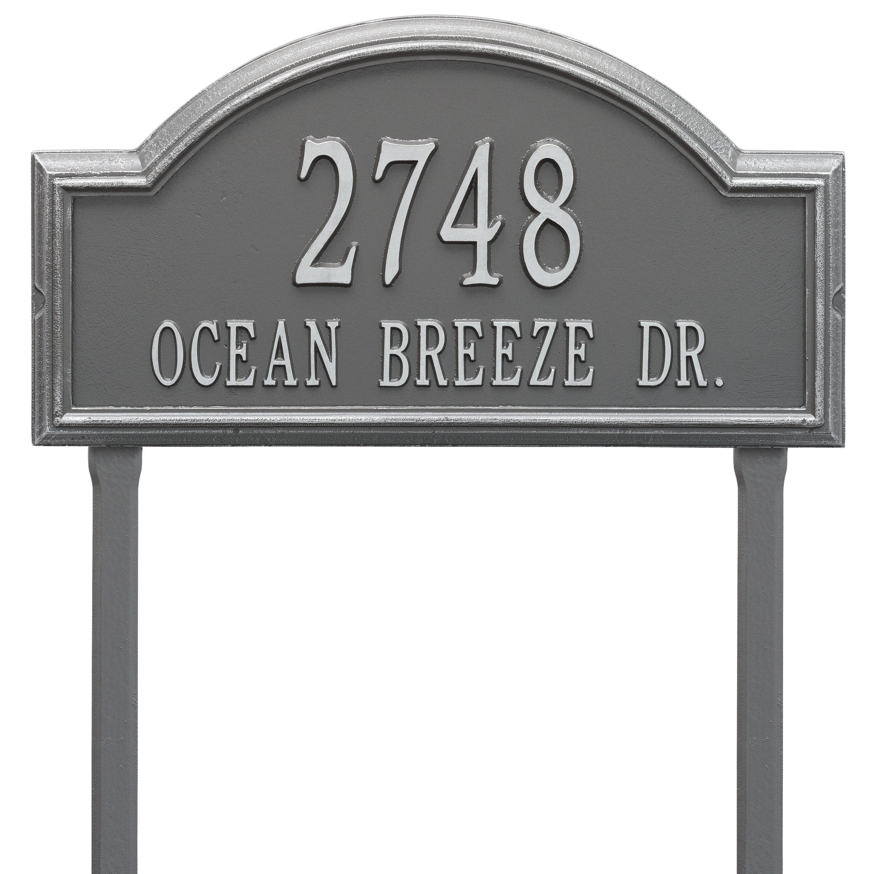 Providence Estate Arch Lawn Address Plaque