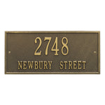 Hartford Standard Wall Address Plaque