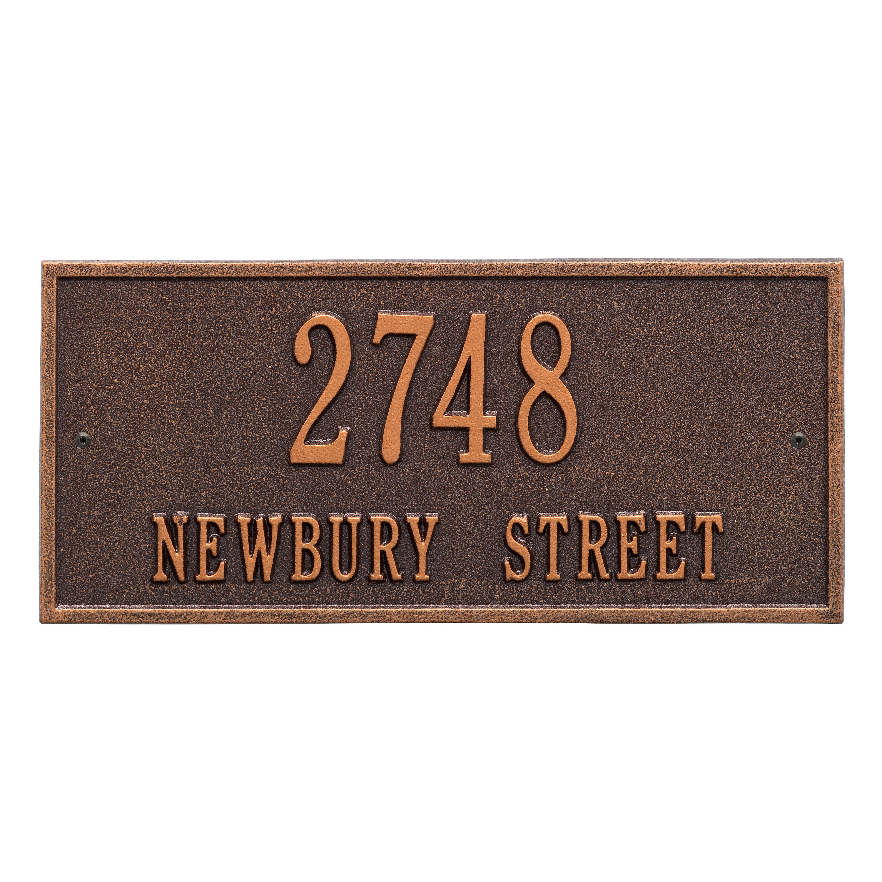 Hartford Standard Wall Address Plaque