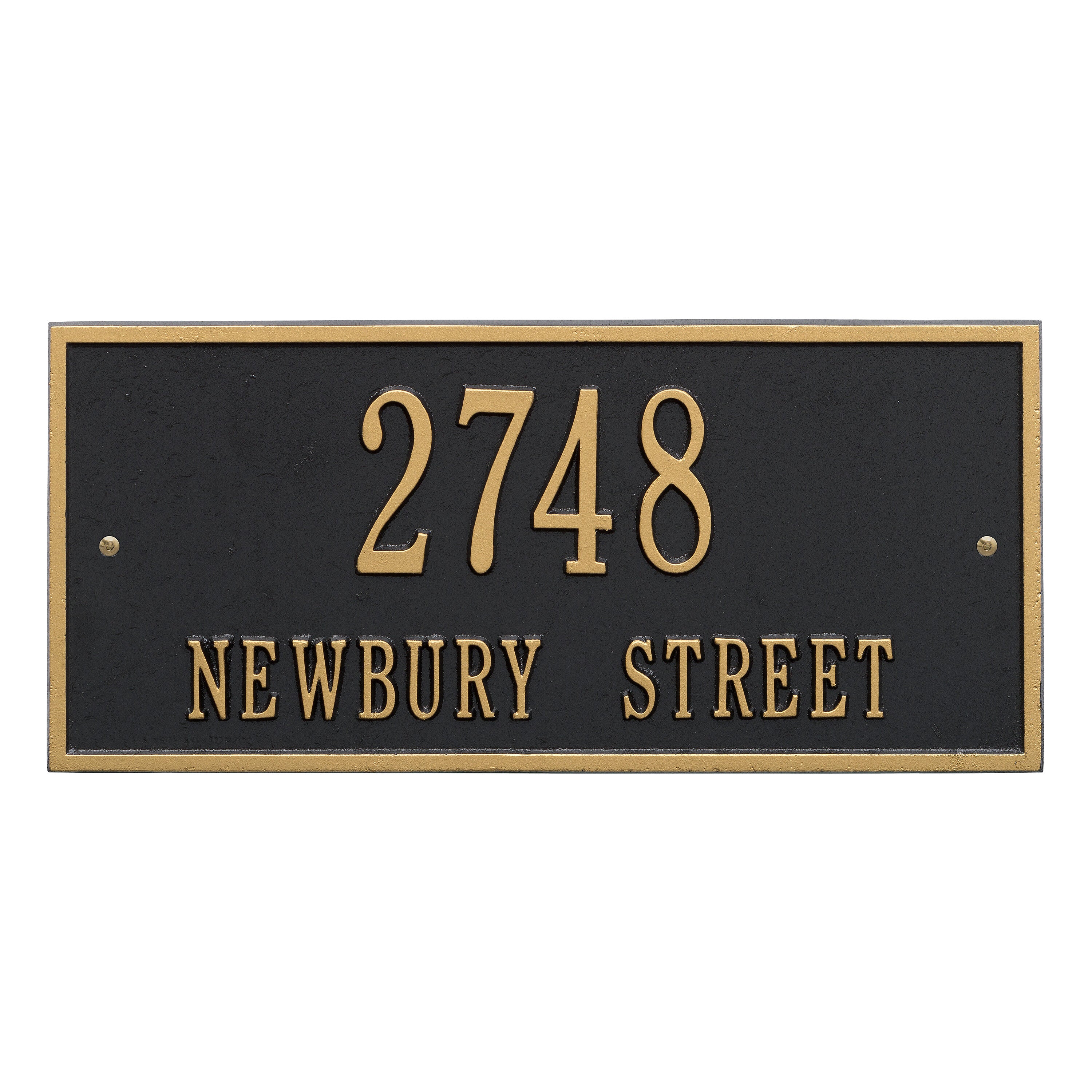 Hartford Standard Wall Address Plaque
