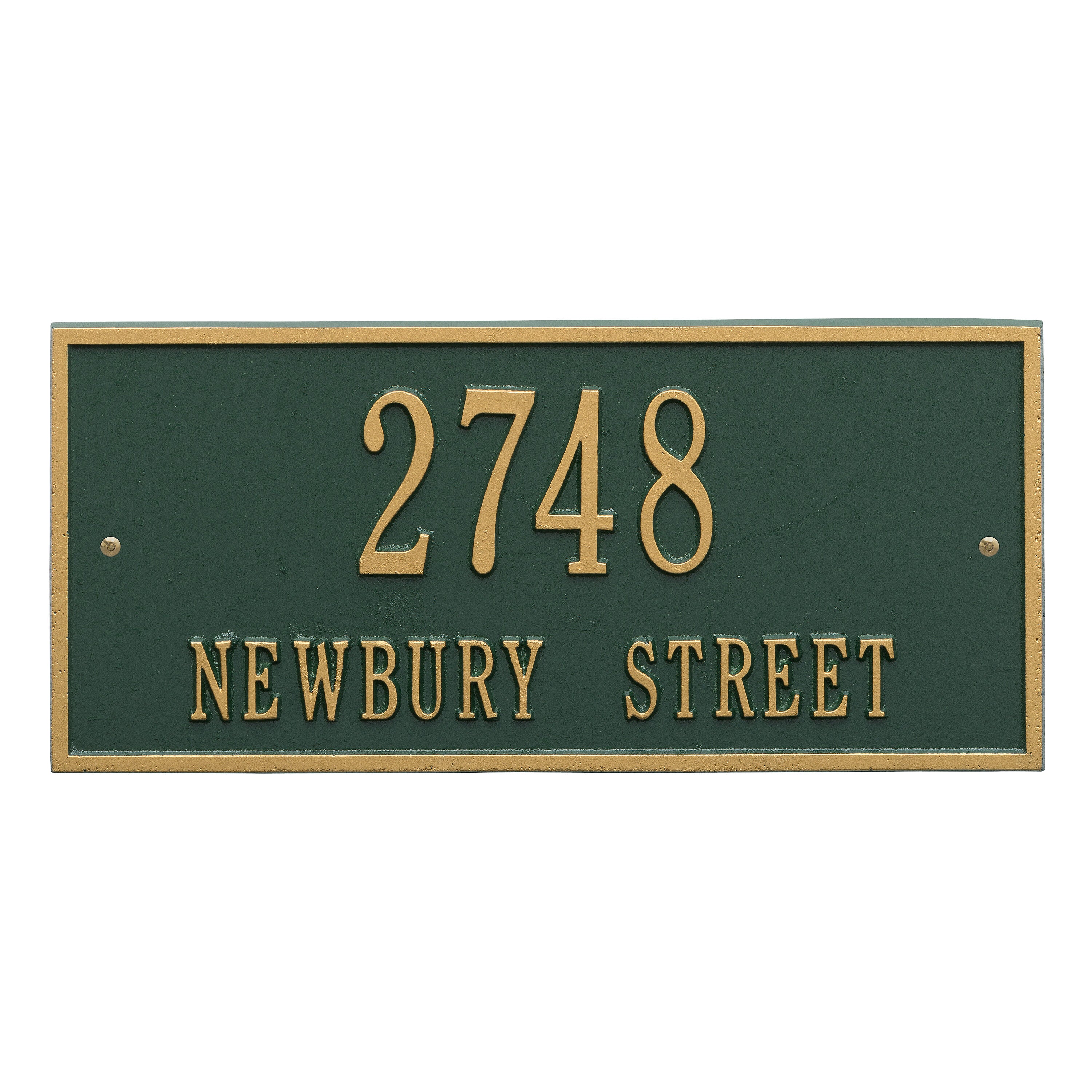 Hartford Standard Wall Address Plaque