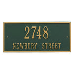 Hartford Standard Wall Address Plaque