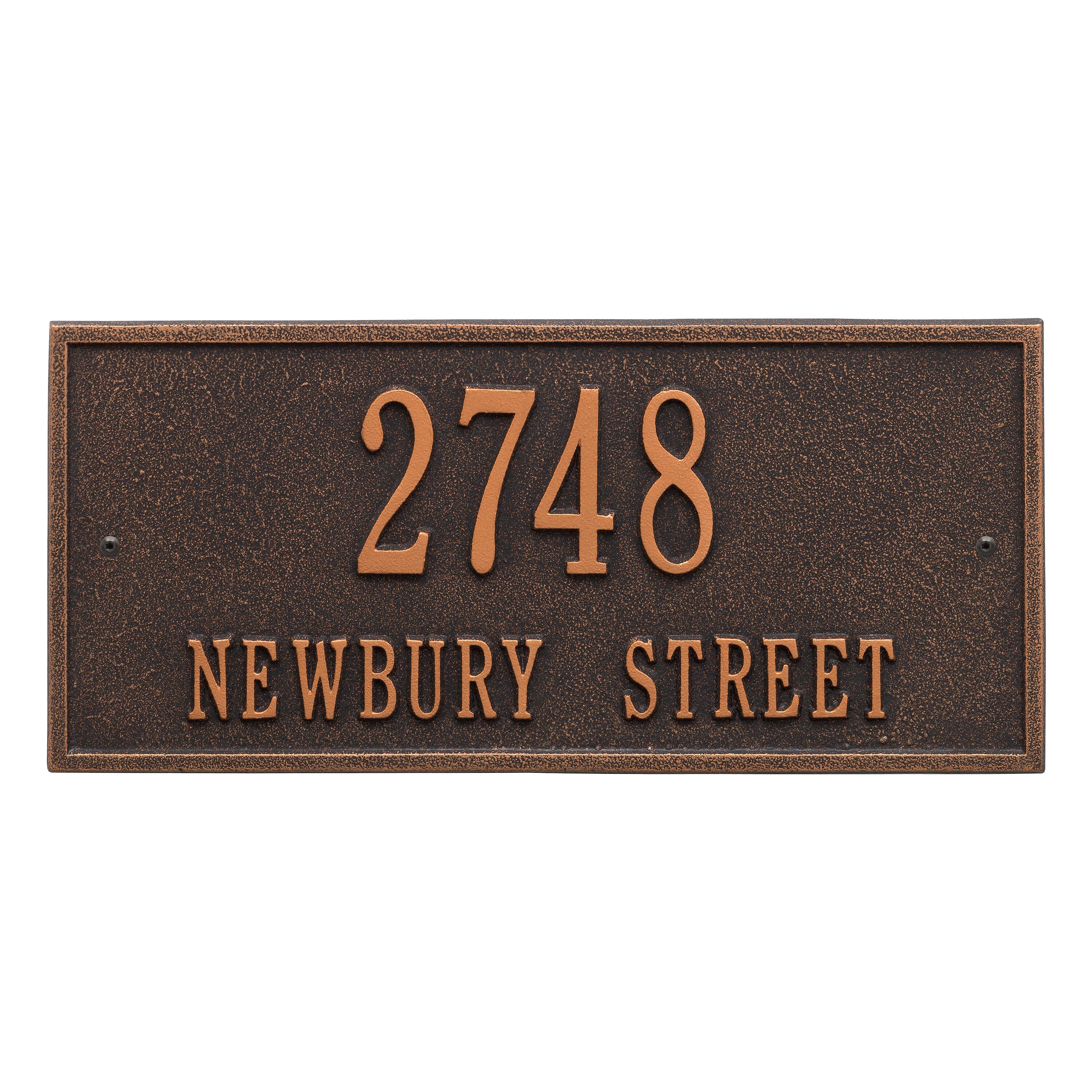 Hartford Standard Wall Address Plaque