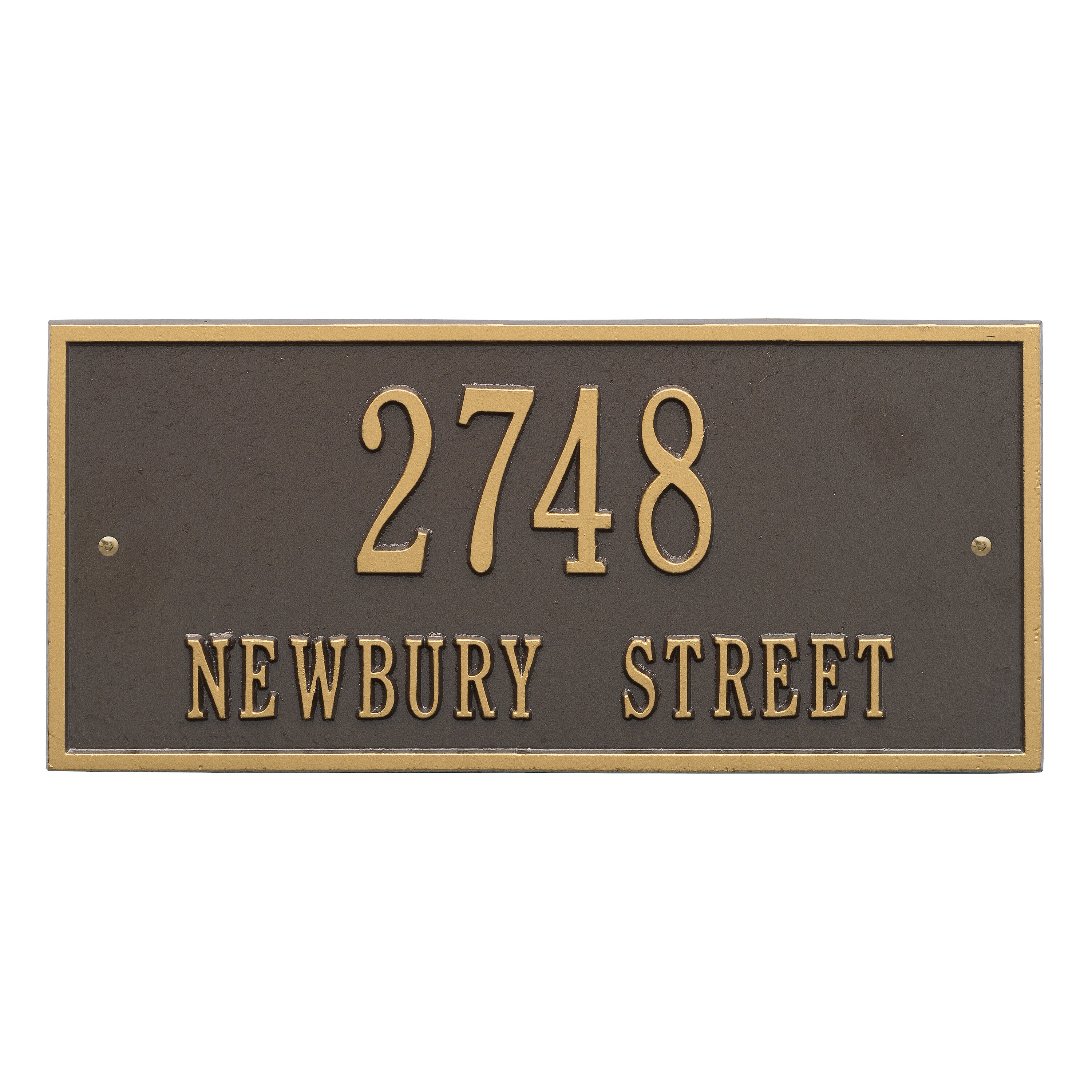 Hartford Standard Wall Address Plaque