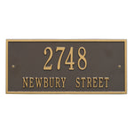 Hartford Standard Wall Address Plaque