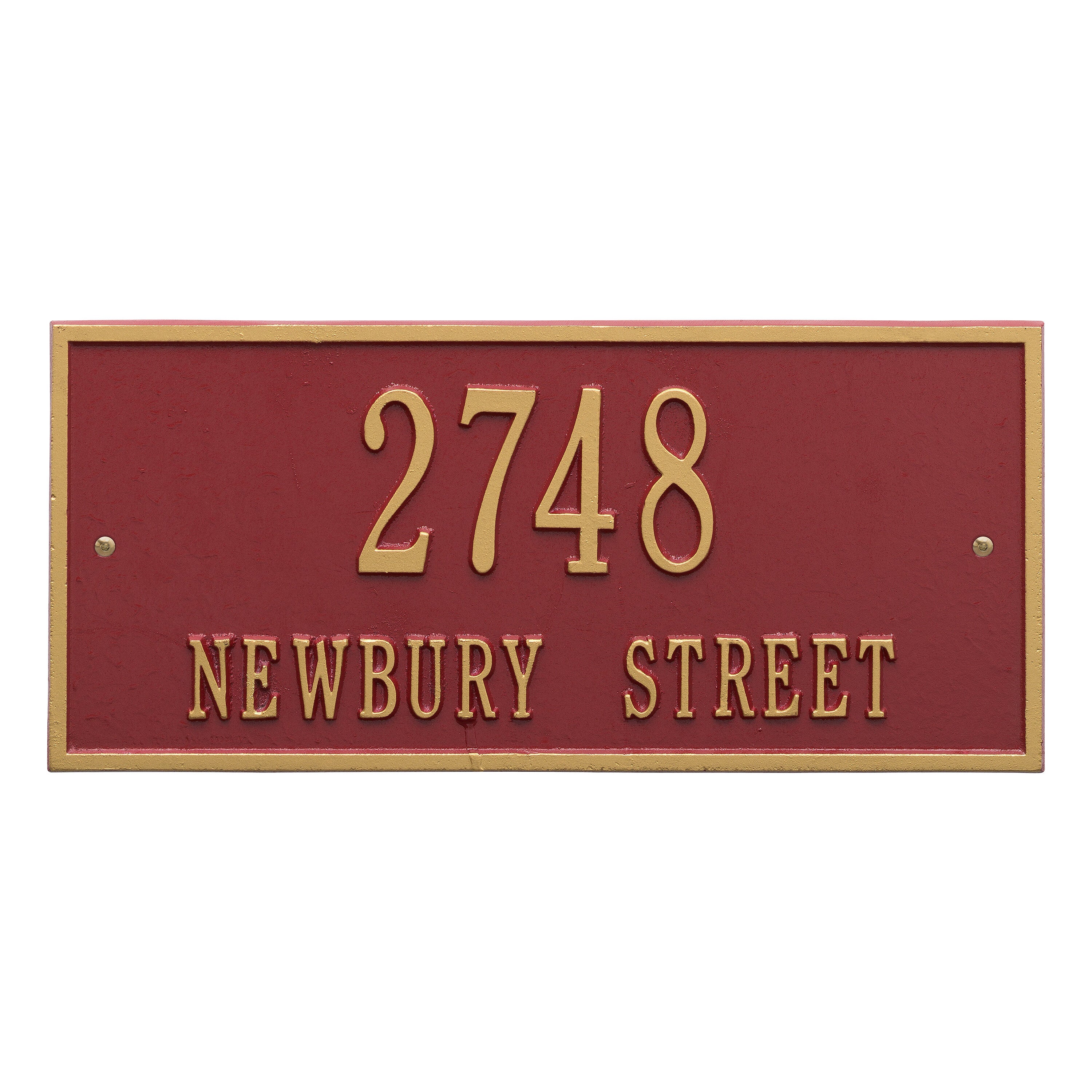 Hartford Standard Wall Address Plaque