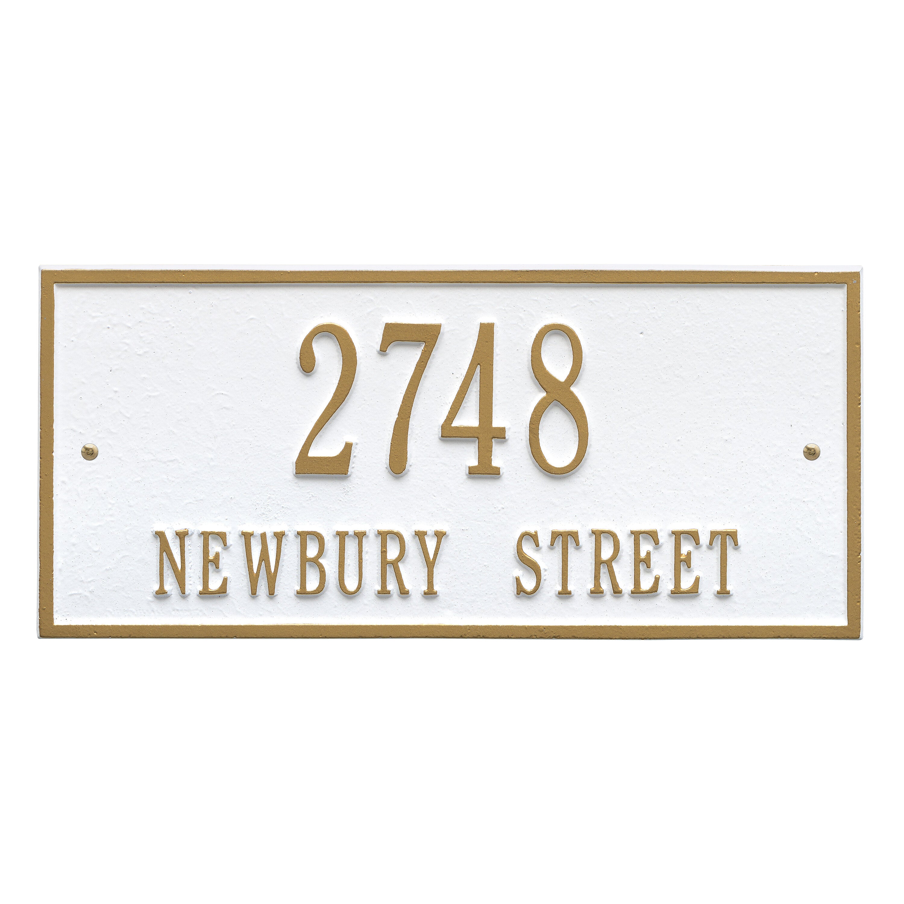 Hartford Standard Wall Address Plaque
