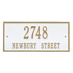 Hartford Standard Wall Address Plaque