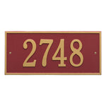 Hartford Standard Wall Address Plaque