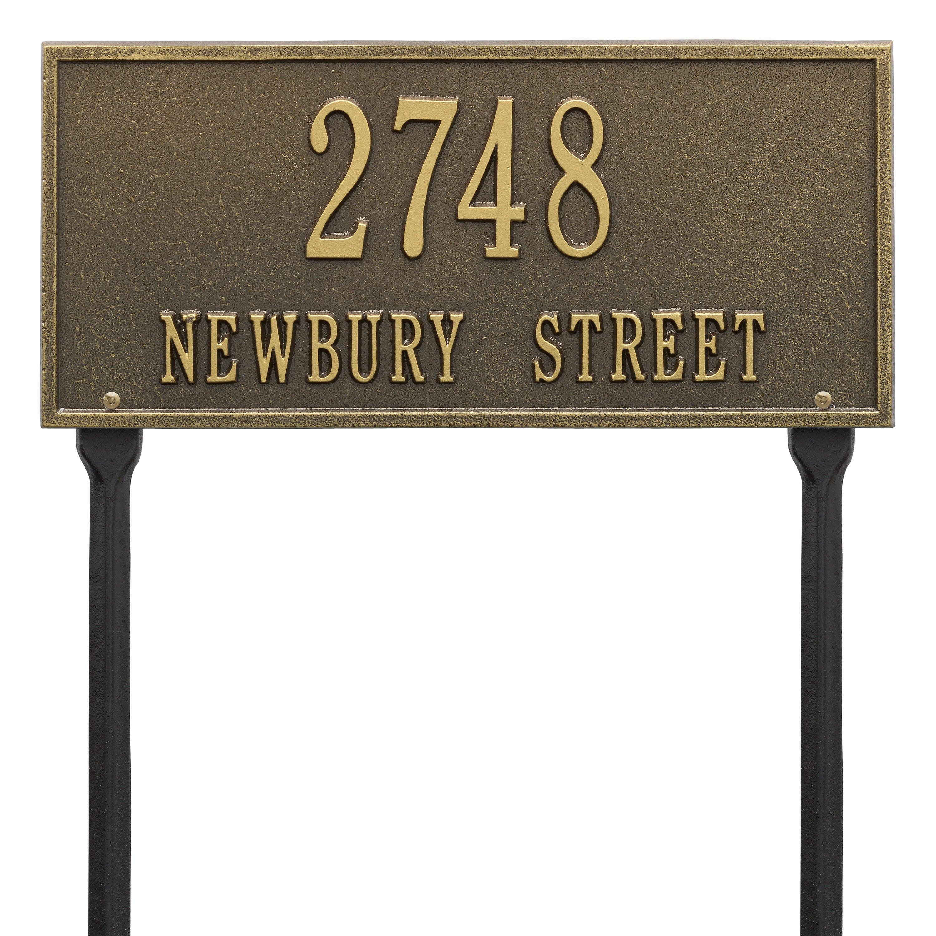 Hartford Standard Lawn Address Plaque