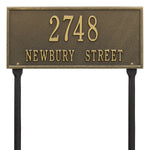 Hartford Standard Lawn Address Plaque