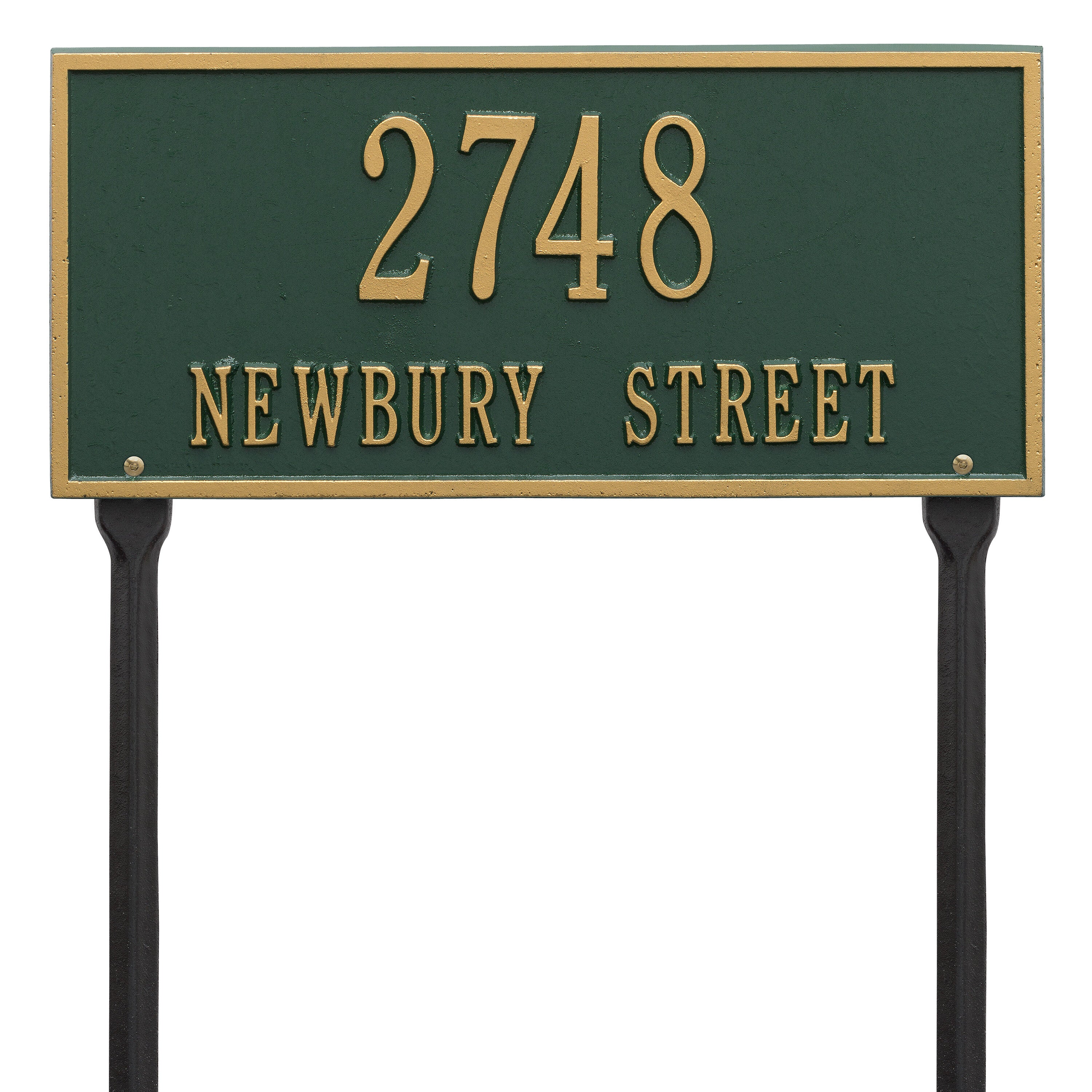 Hartford Standard Lawn Address Plaque