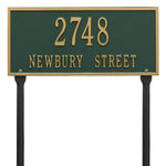 Hartford Standard Lawn Address Plaque