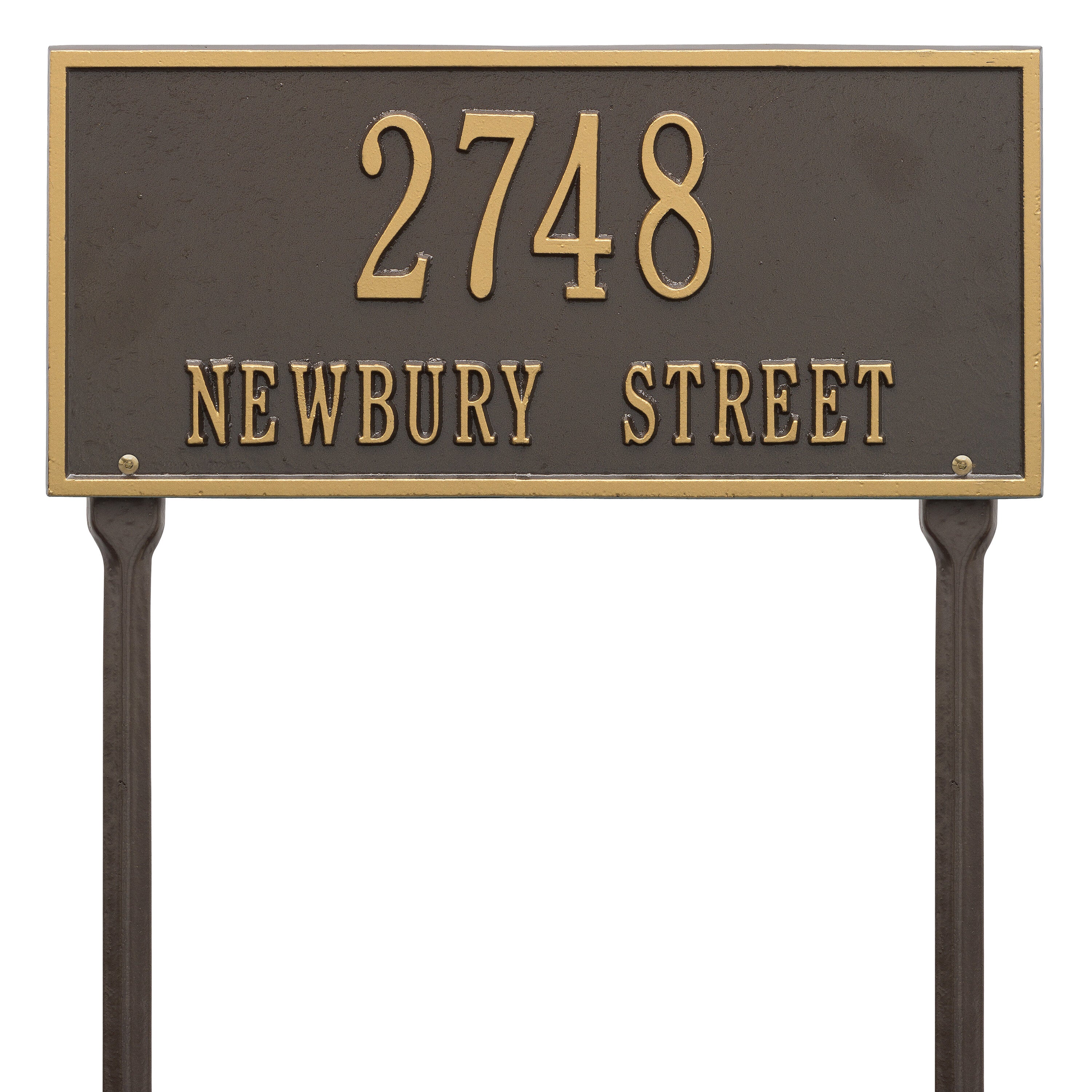 Hartford Standard Lawn Address Plaque
