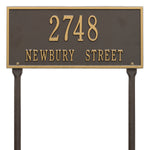 Hartford Standard Lawn Address Plaque