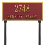 Hartford Standard Lawn Address Plaque