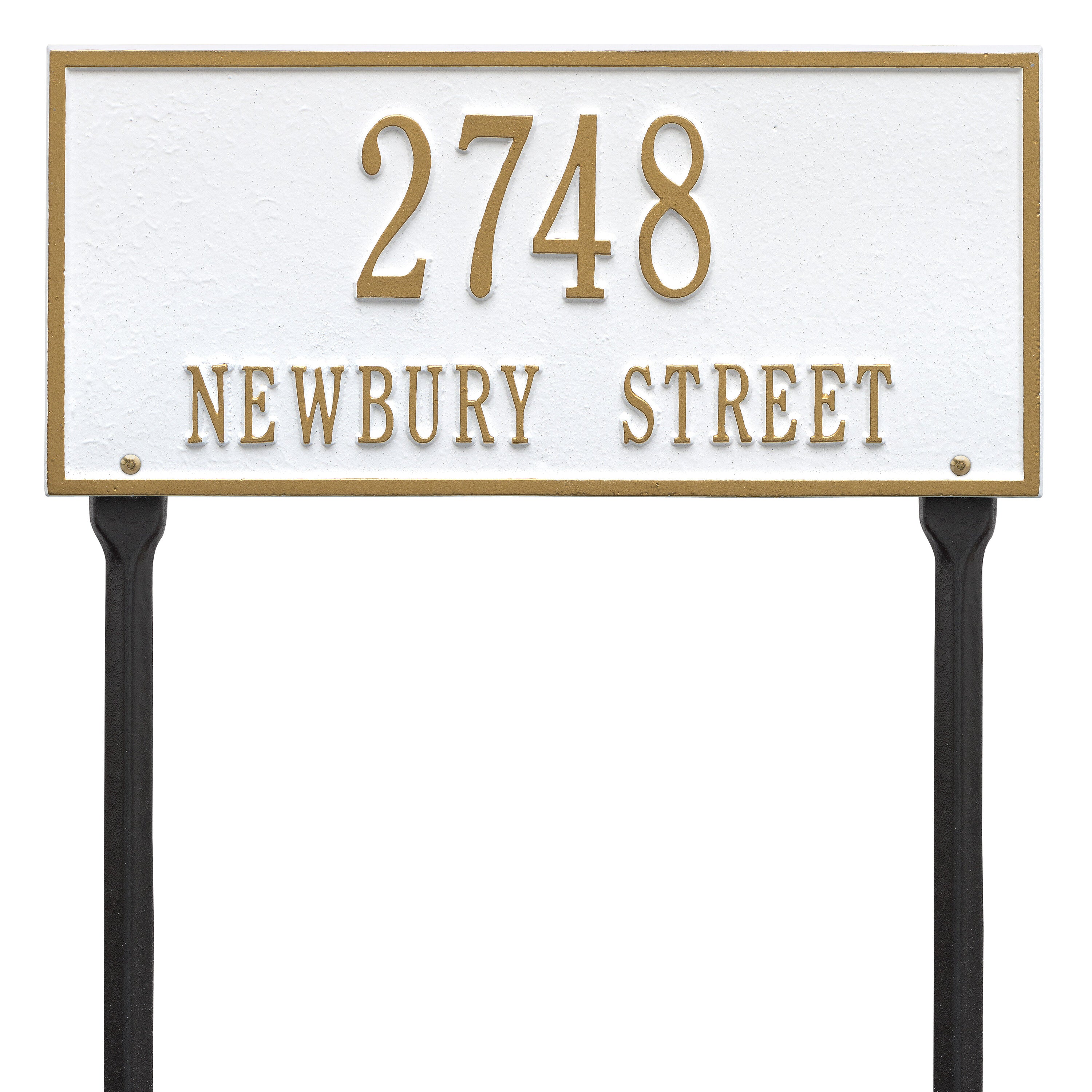 Hartford Standard Lawn Address Plaque