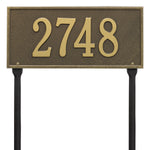 Hartford Standard Lawn Address Plaque