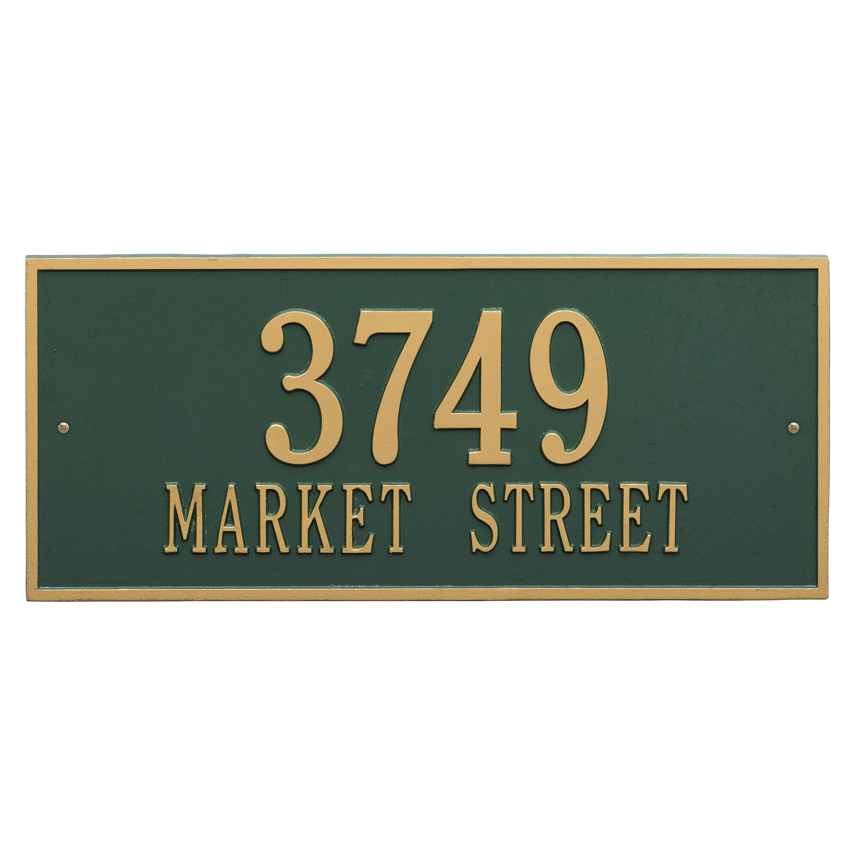 Hartford Estate Wall Address Plaque