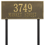 Hartford Estate Lawn Address Plaque