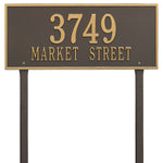 Hartford Estate Lawn Address Plaque