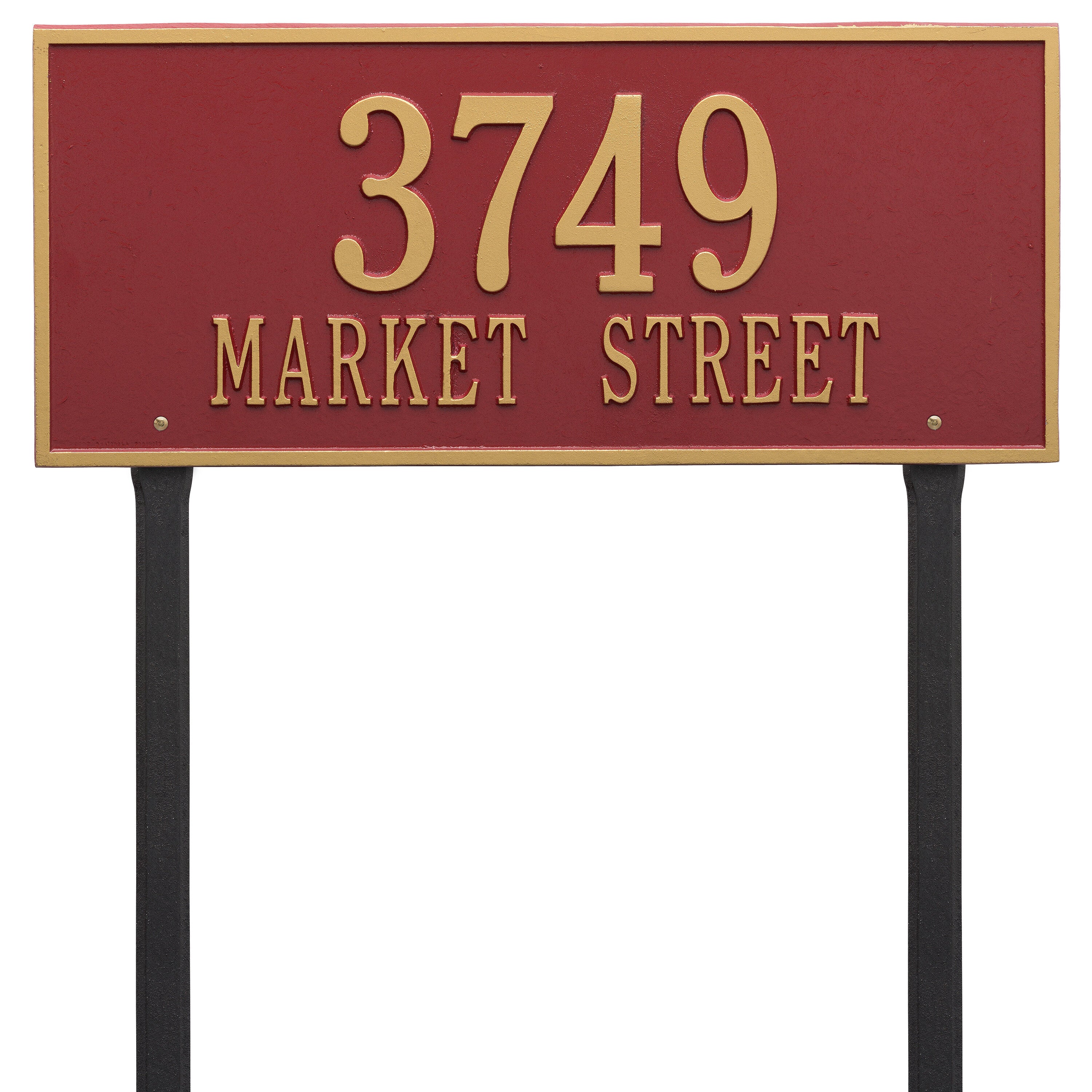 Hartford Estate Lawn Address Plaque