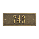 Hartford Petite Wall Address Plaque