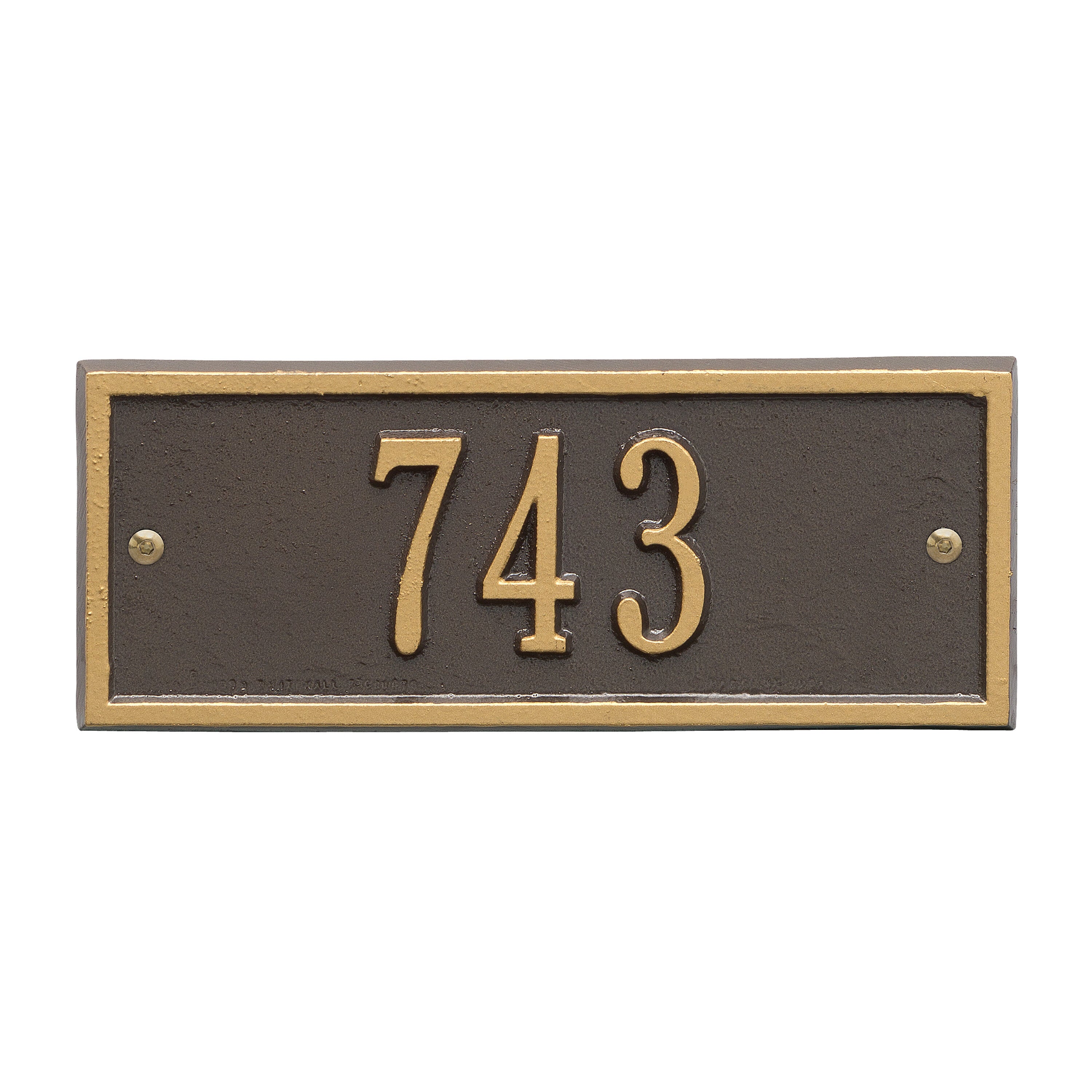 Hartford Petite Wall Address Plaque
