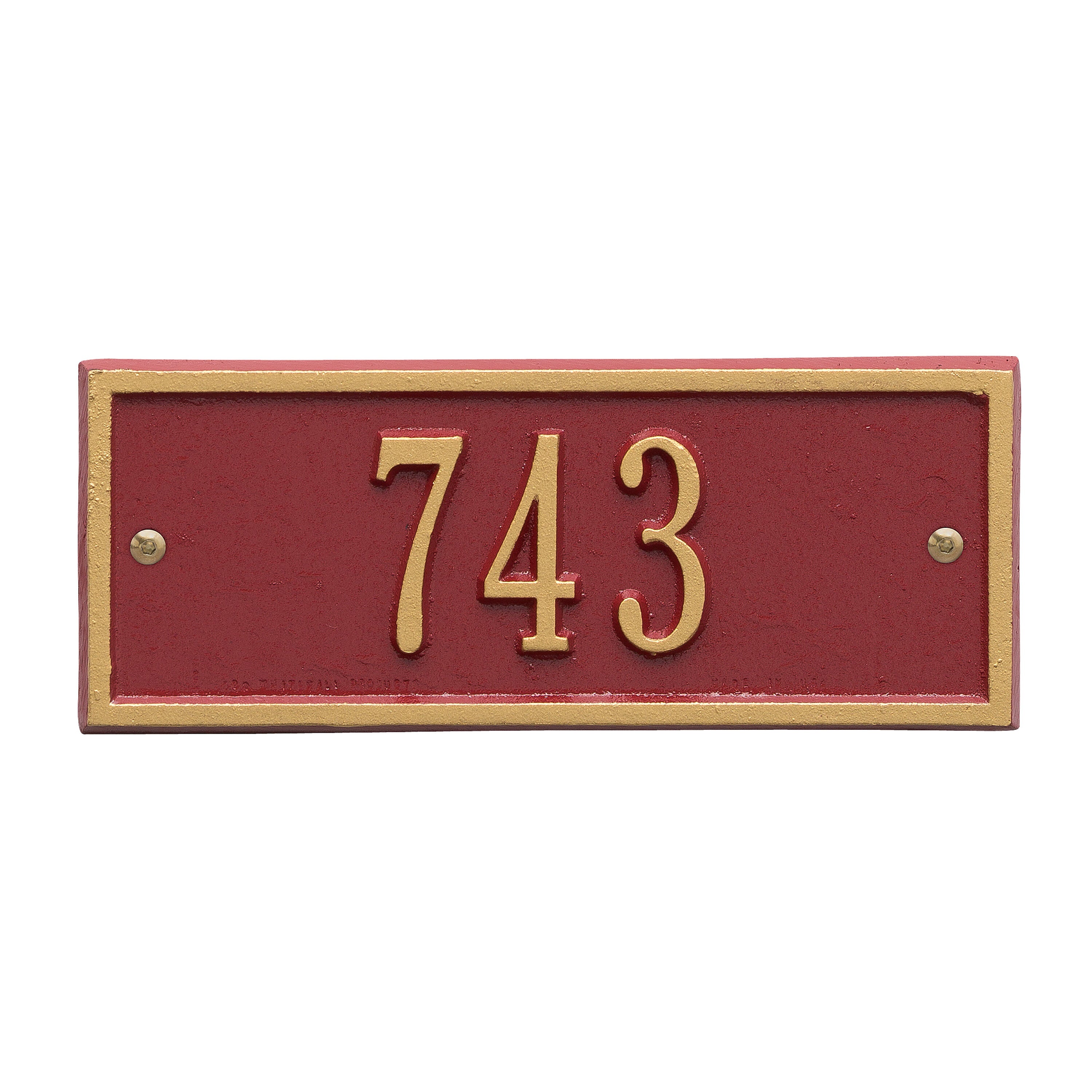 Hartford Petite Wall Address Plaque