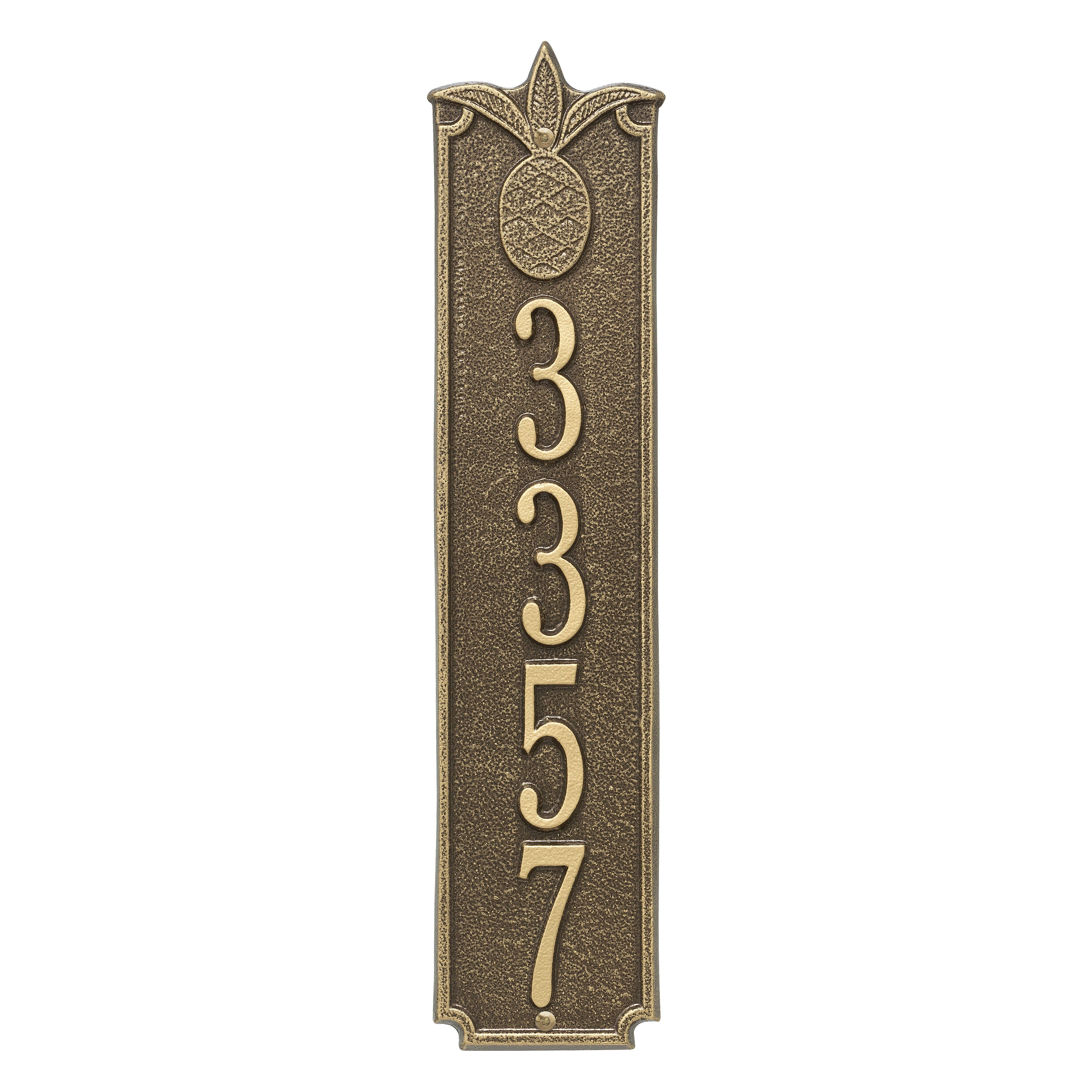 Pineapple Vertical Wall Plaque