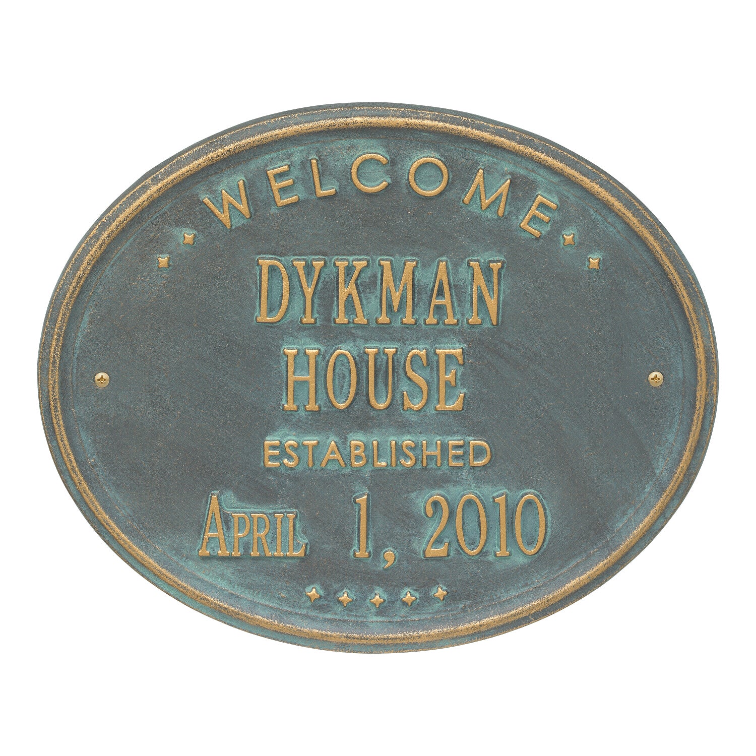 Welcome Oval "Family" Plaque