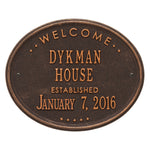 Welcome Oval "House" Plaque