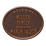 Welcome Oval "Family" Plaque