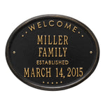 Welcome Oval "Family" Plaque