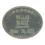 Welcome Oval "Family" Plaque